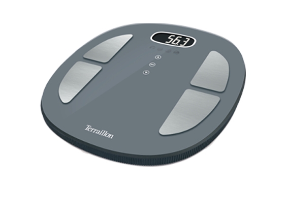 Terraillon Pop Color Coach Elektronisk Personlig Vægt 160 Kg 100 G Grå Kg Oval