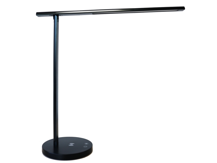 Bordlampe Unilux Diva Led Sort Usb+Qi Oplader