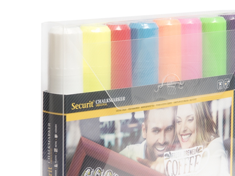 Securit® original liitumerkit eri väreissä - (6 kpl)