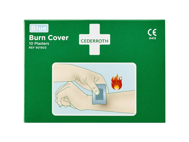Cederroth Brandsår Plaster Blå Hydrogel | Kläder & Säkerhet - Säkerhetsutrustning - Första hjälpen | GameStuff