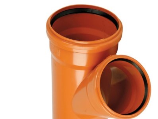 Grenrr PVC, 160mm x 160mm x 45 grader, SN4, rdbrun