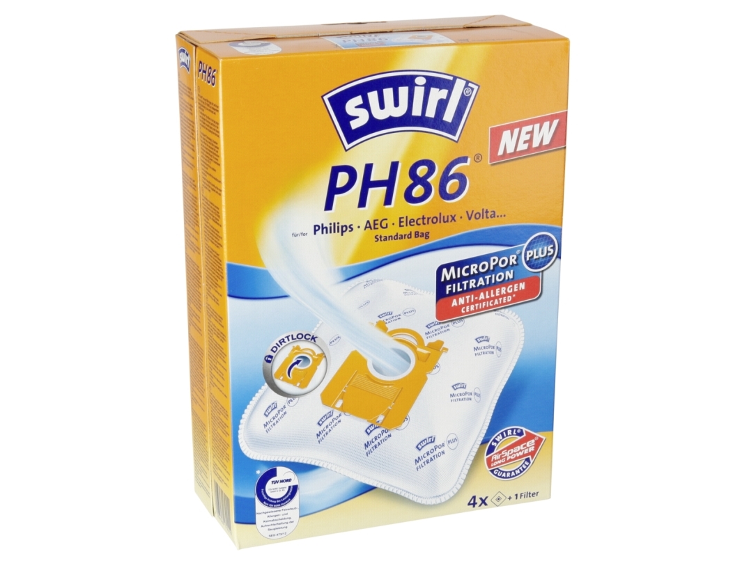 Swirl Ph 86, Orange, Weiß, Philips, Aeg, Electrolux, Volta, Box, 4 Stück(E), 1 Stück(E)