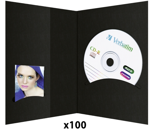 Bilderrahmen-/Albumblätter 1X100 Daiber Für Cd-Archiv, 10X15, Schwarz