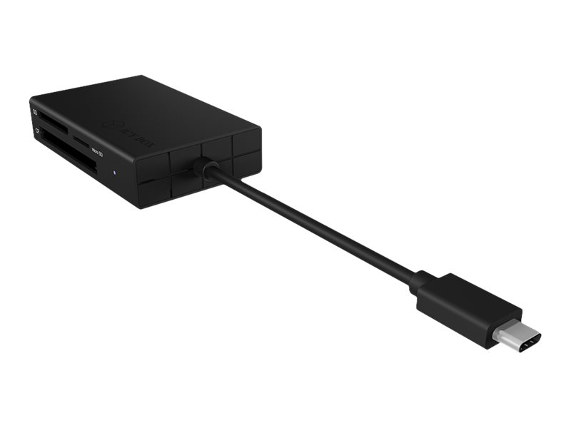 Icy Box Ib-Cr401-C3 - Kortlæser (Cf Udma, Microsd, Microsdhc, Microsdhc Uhs-I, Microsdhc Uhs-Ii, Microsdxc, Microsdxc Uhs-I, Microsdxc Uhs-Ii, Sd, Sd