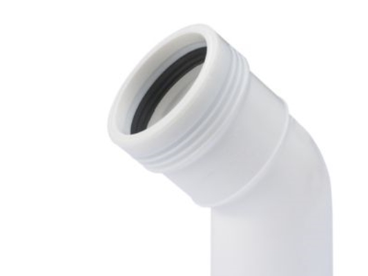 Wavin Pp Bøjning 45 Grader Ø 32 Mm Hvid