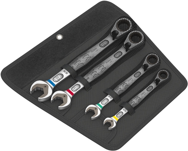 Wera Joker Switch Set, 10,13,17,19 mm, 1/4, Krom, Chrom-molybdæn stål, Krom, Blank