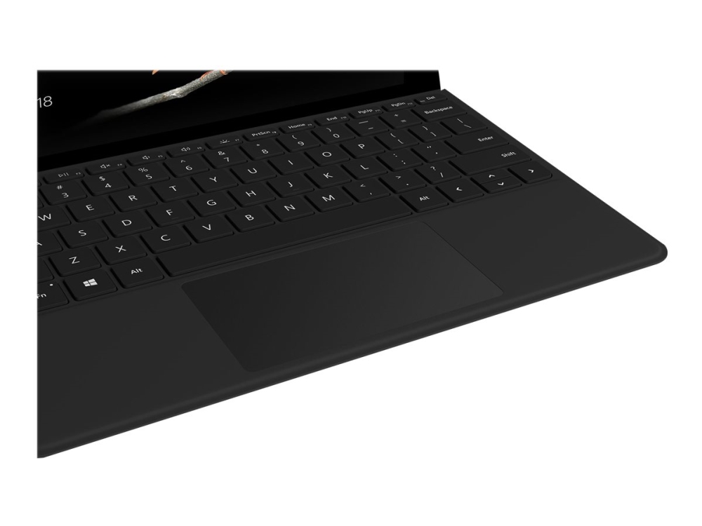 Microsoft Surface Go Type Cover - Tangentbord - med pekdyna, accelerometer - bakgrundsbelyst - Nordisk - svart - kommersiell - för Surface Go, Go 2, Go 3 | Datortillbehör - Möss & Tangentbord - Reservdelar | GameStuff