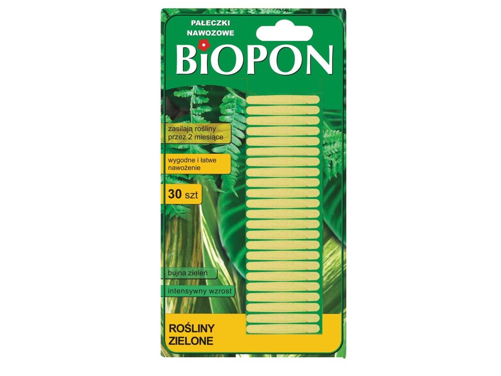 Biopon grønne plantegødningsstænger 30 stk (1125)