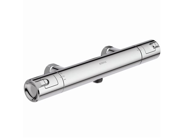 Børma Ceratherm T50 Thermostat - Chrom, Einfach Zu Bedienender Metallgriff, Wassersparer, Un/Erweitert/Rosette