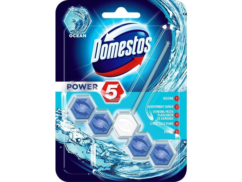 Domestos Power 5 Toiletblok Ocean 55 G