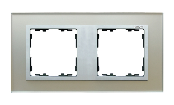 Contact-Simon Kaksoiskehys Simon 82 lasi hopea/alumiini (82927-62)