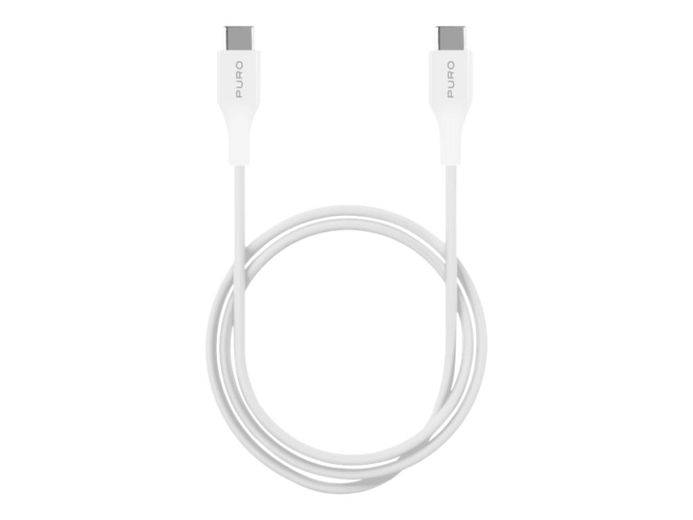 Puro - Usb-Kabel - Usb-C (Han) Til Usb-C (Han) - Usb 2.0 - 2 A - 2 M - Hvid