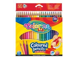 Colorino Dreieckige Buntstifte 24 Farben Colorino