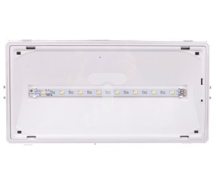 Nødlys EXIT IP65 1W 3h dobbelt-funktion hvid ETE/1W/CSA/X/WH