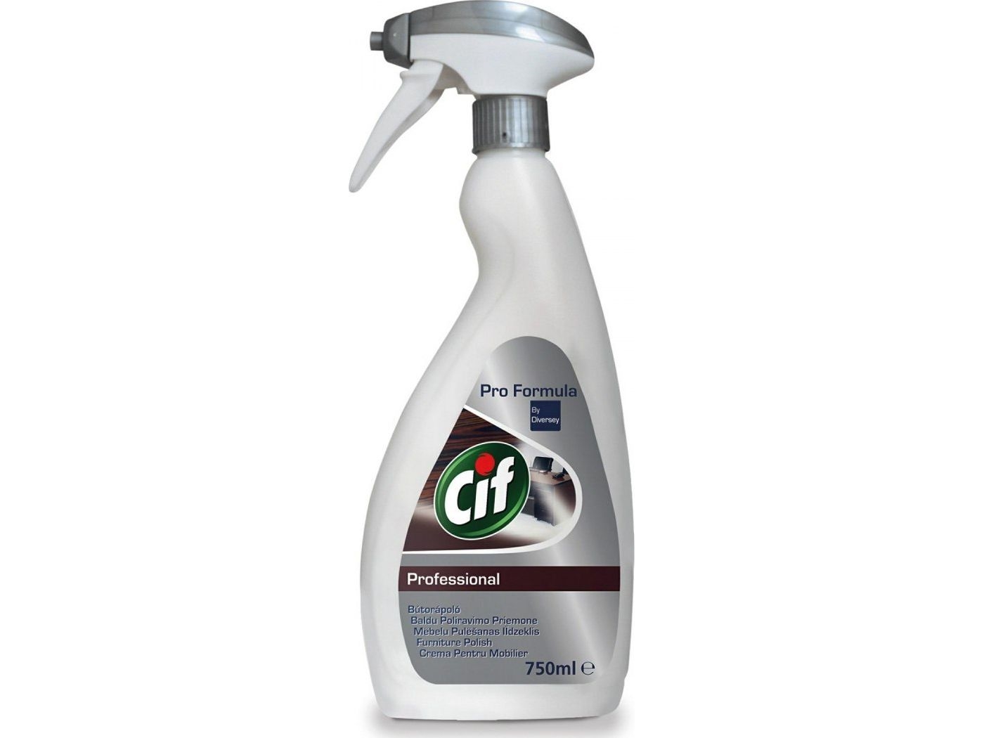 Cif Polish Til Pleje Af Træ, Polering Og Beskyttelse, Furniture Polish 750 Ml (Ofe000320)