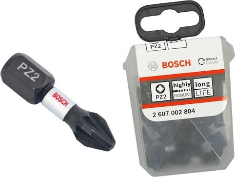 Bosch Bits Pz2 Impact 25Mm Tictac 25 Stück