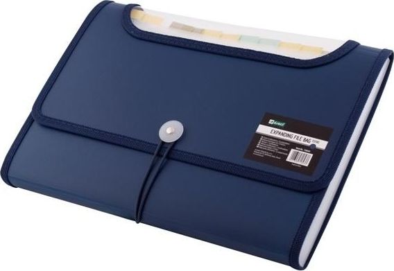 D.Rect Briefcase A4 12 compartments navy D.RECT