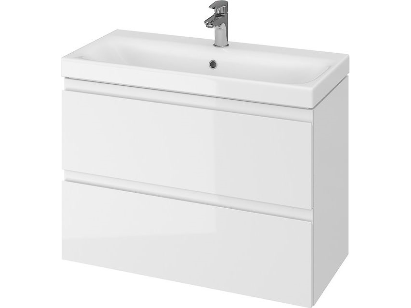 Cersanit Moduo Slim 80cm håndvaskskab i hvid (S929-002)