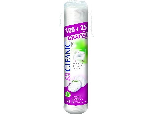 Cleanic kosmetiske plader Pure Effect Okragle 100+25 stk