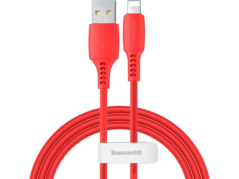 Baseus Usb Cable Baseus Color Lightning Usb Cable 1.2M 2.4A (Red)