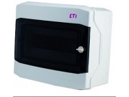 ECH-24PT-S PLASTIC SWITCHGEAR NT 24M 2X 12M IP65 IK07 384X319X144 SMOKE DOOR WHITE DIDO 1500VDC