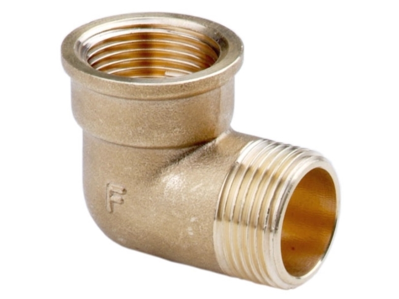 Ferro 5/4 messinkinen mutteri ja pultti kulmakulma - K13Z