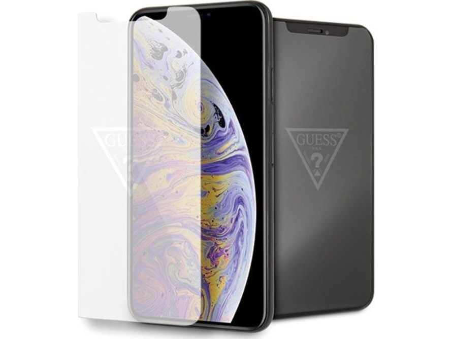 Guess Invisible Logo Hærdet Glas Til Iphone Xs Max