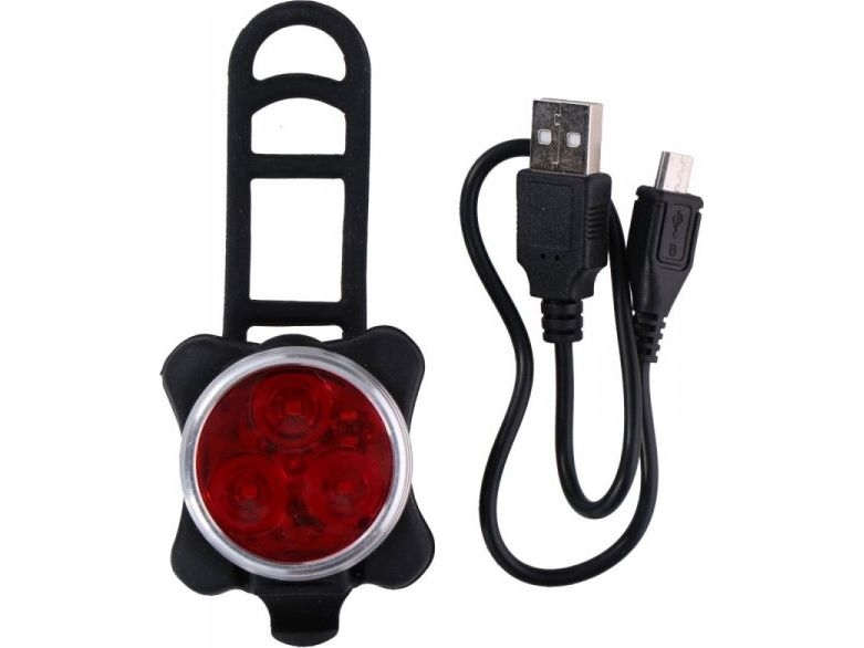 Dunlop Baglygte 3 Led Smd Dunlop Med Usb-Opladning