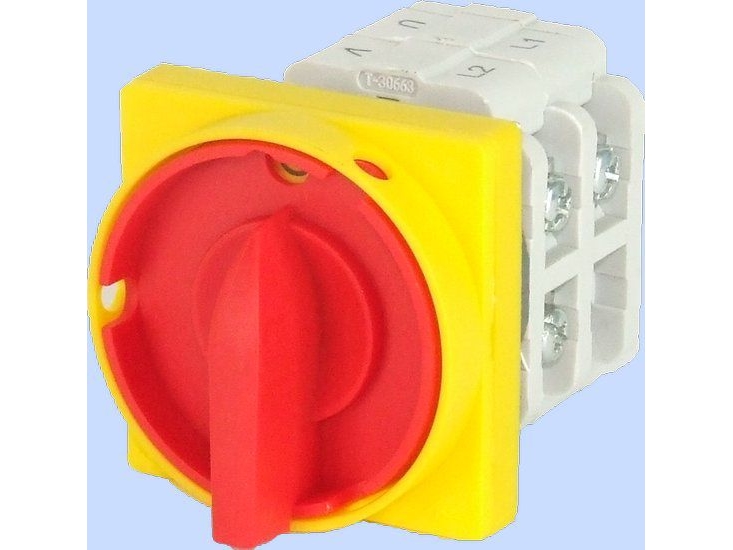 Elektromet vippekontakt 0-1 3P 40A til tavle med frontplade Luk 40-15 IP65 (924058)