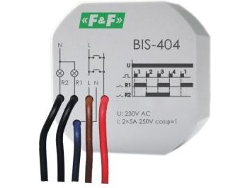 F&F impulsrelæ sekventiel 5A 230V AC 2Z (BIS-404)