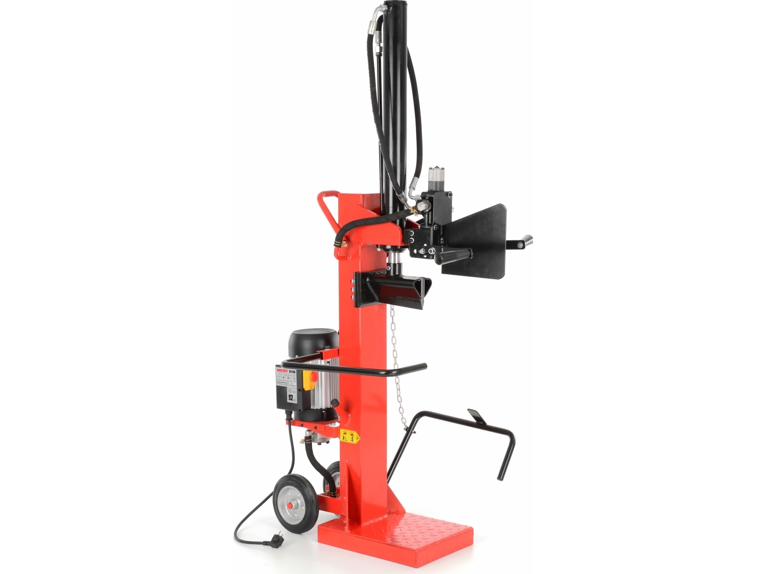 Hecht HECHT 6110 WOOD SPLITTER HYDRAULIC ELECTRIC VERTICAL CHIPPER PRESSURE 10 TONS universal