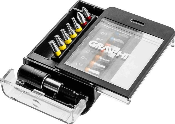 Graphite Antgalių Rinkinys, 15 Vnt