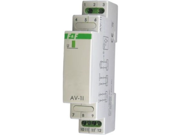 F& F Jännitelähetin 0-282,8V AC/0-400V DC lähtö 4-20mA 9-30V DC (AV-1I)