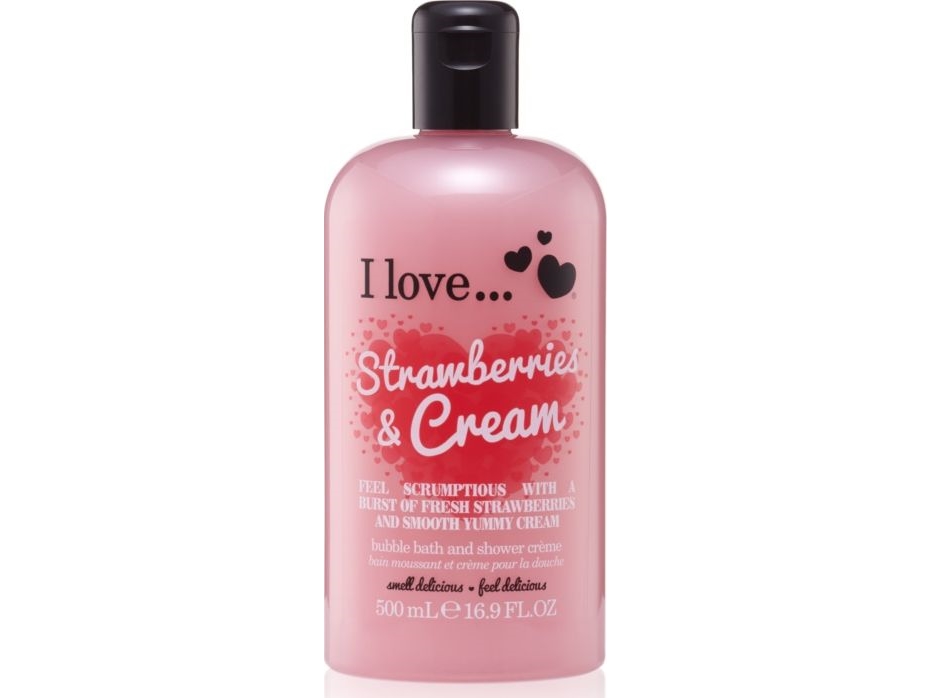 I love Strawberries shower and bath cream 500ml | Hudvård - Kroppsvård - Duschgel | GameStuff