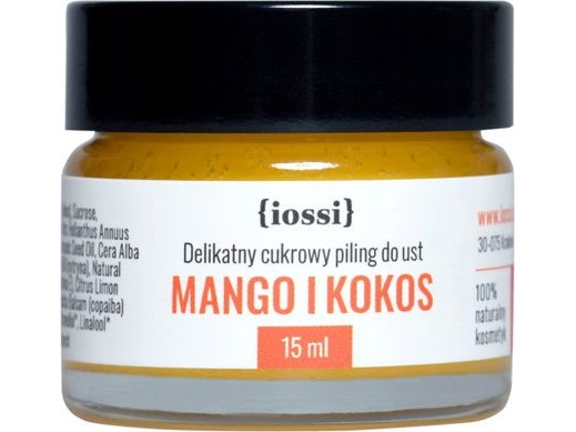 Iossi Mango And Coconut Sugar Lip Scrub Med Mangosmør Og Citron 15 Ml