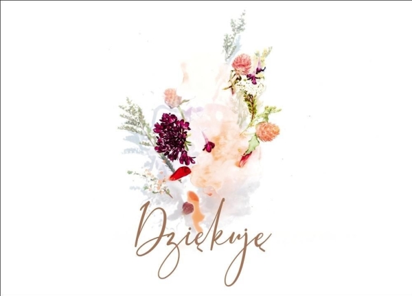 Koinonia Karte - Danke - Blumen