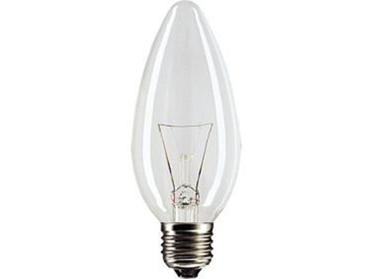 Helios vibrationssikker pære stearinlysform Soleo B35 E27 25W 230V (WST-0036)