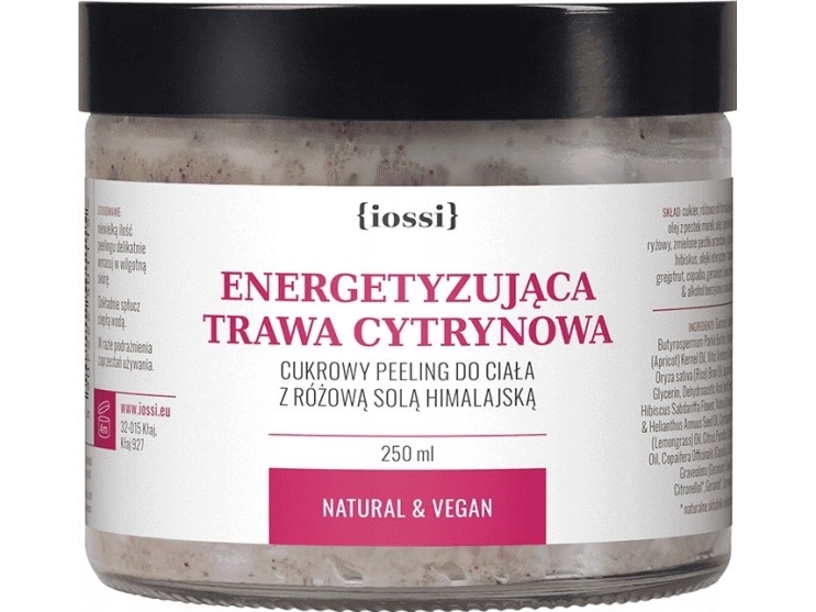 Iossi Energising Lemongrass Sugar Body Scrub Mit Rosa Himalaya-Salz 250Ml