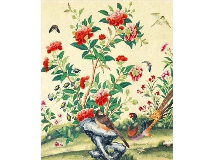Museums & Galleries Karnet Z Kopertą Study Of Flowers And Bird