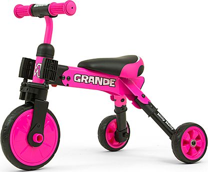 Milly Mally 2In1 Grande Rožinis Dviratis
