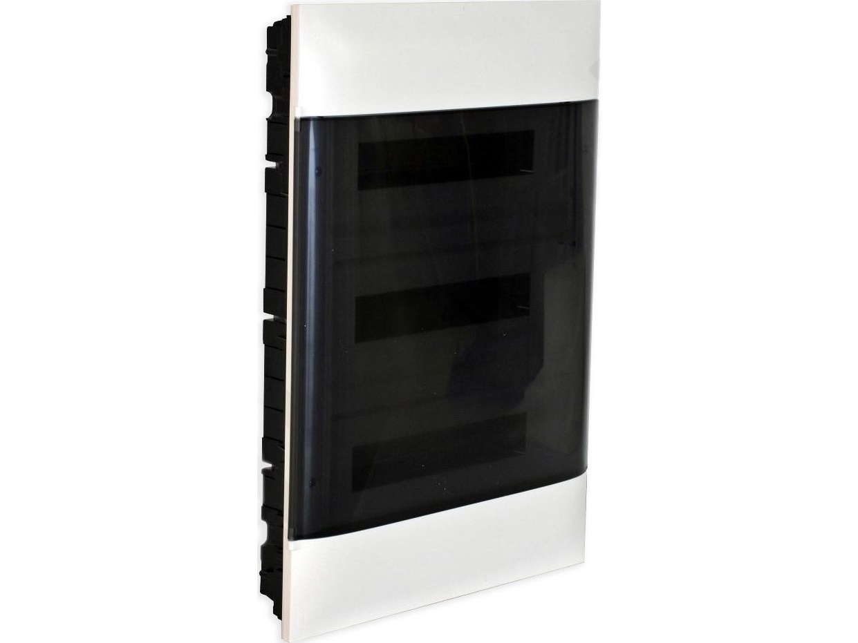 Legrand PRACTIBOX S indmuringsmodulfordeling 3x18 døre i gennemsigtigt 137378