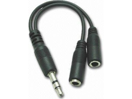 PremiumCord Jack 3,5 mm - Jack 3,5 mm x2 0,1 m kabel svart (kjr-02a) | Datortillbehör - Kablar & adaptrar - Bildkablar | GameStuff