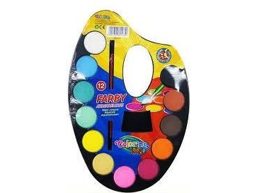 Aquarellfarben Colorino, Satz Mit 12 Farben