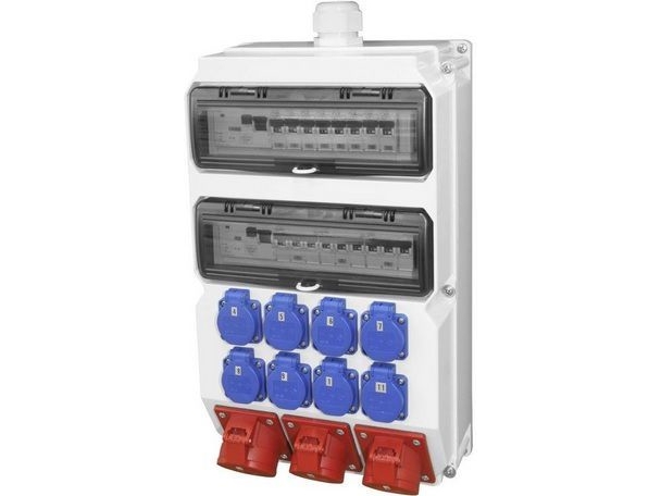Pce Stationær Tavle Suwalki 32A/5P 3X16a/5P 5Xgs Uden Sikringer Ip44 (90277515W)