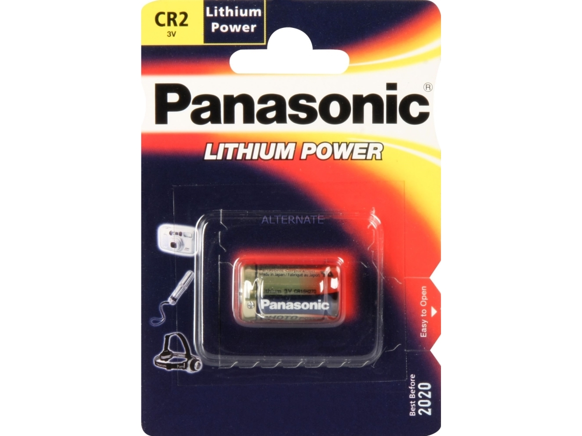 Panasonic Photo Lithium Battery Cr 2 Engångsbatteri Nickel Oxyhydroxid Niox 3 V 850 Mah 15 6 Mm 15 6 Mm