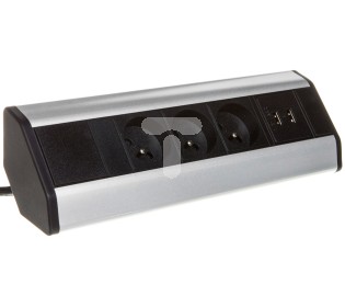 Orno Möbelsteckdose 3×250V Ac Mit Ladegerät 2×Usb (Or-Ae-1360)