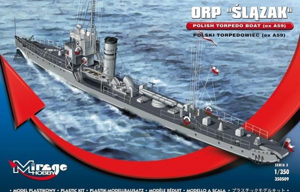 Mirage ORP 'Ślązak' polsk torpedobåd
