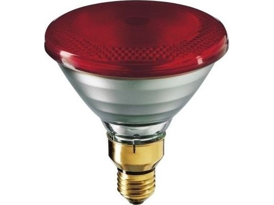 Philips Par38 E27 175W Ir-Värmelampa, Röd