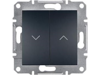 Schneider Electric persienneknap Asfora skrueklemmer uden ramme antracit (EPH1300371)