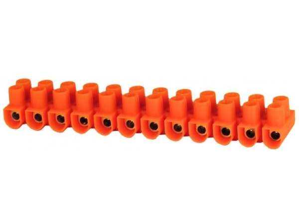 Simet klämlist skruvkoppling LTF 12-2.5 12-polig 2,5 mm² orange (21210108) | EL Artiklar - Cee & multipolär - Multipolär material | GameStuff